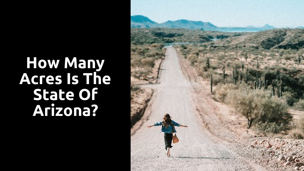 How many acres is the state of Arizona?